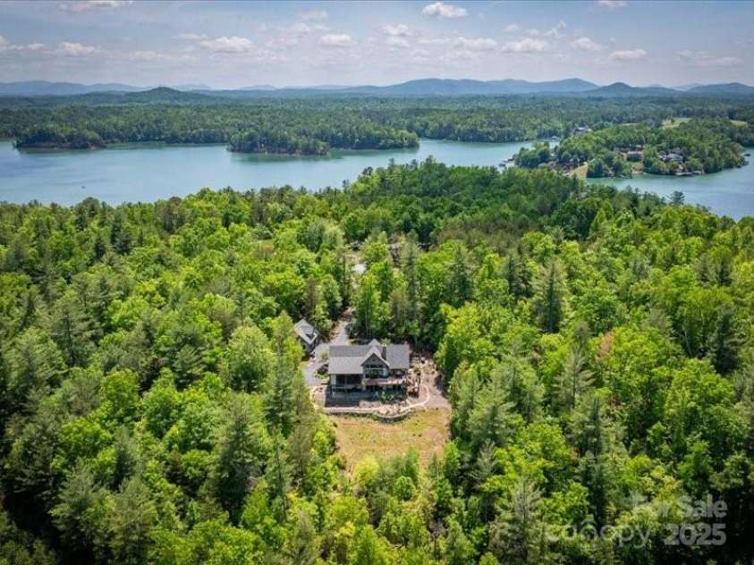 2054 Catawba Trail, Nebo, NC 28761.  MLS# CAR4255787, YatesRealty ID 13014. Aerial Looking South