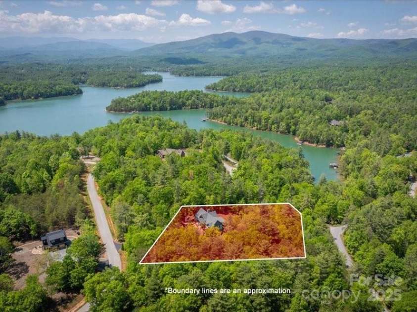 2054 Catawba Trail, Nebo, NC 28761.  MLS# CAR4255787, YatesRealty ID 13014. Aerial Looking West