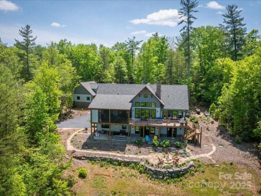 2054 Catawba Trail, Nebo, NC 28761.  MLS# CAR4255787, YatesRealty ID 13014. Aerial of Back Side