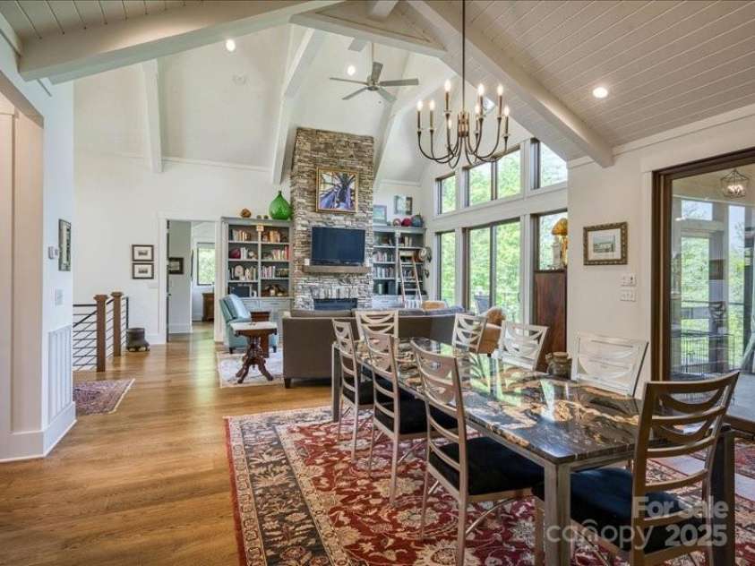 2054 Catawba Trail, Nebo, NC 28761.  MLS# CAR4255787, YatesRealty ID 13014. Great Room & Dining Area