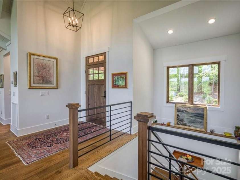 2054 Catawba Trail, Nebo, NC 28761.  MLS# CAR4255787, YatesRealty ID 13014. Interior Main Level Entrance and Stairs