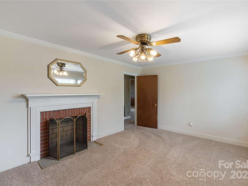 439 Kershaw Country Club Road, Kershaw, SC 29067.  MLS# CAR4255005, YatesRealty ID 13025. Living Room w/FP