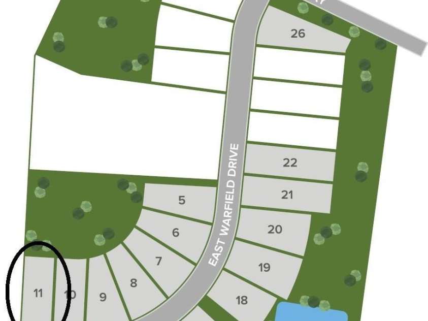 201 Warfield Drive, Mooresville, NC 28115.  MLS# CAR4203258, YatesRealty ID 13032. Homesite 11