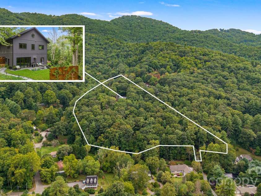 47 Webb Cove Road, Asheville, NC 28804.  MLS# CAR4234951, YatesRealty ID 13033. Beautifully elevated setting with short range mountain views!