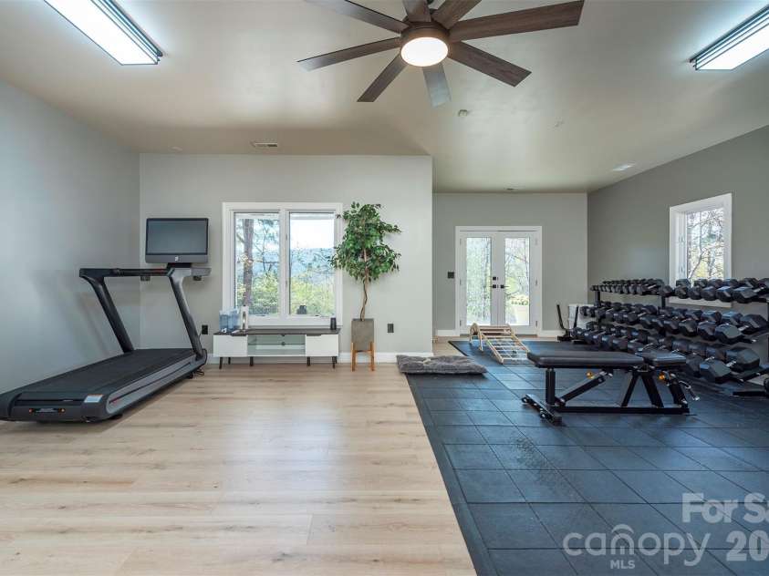 11 High Meadow Drive, Weaverville, NC 28787.  MLS# CAR4369985, YatesRealty ID 13035. Gym/Flex Space