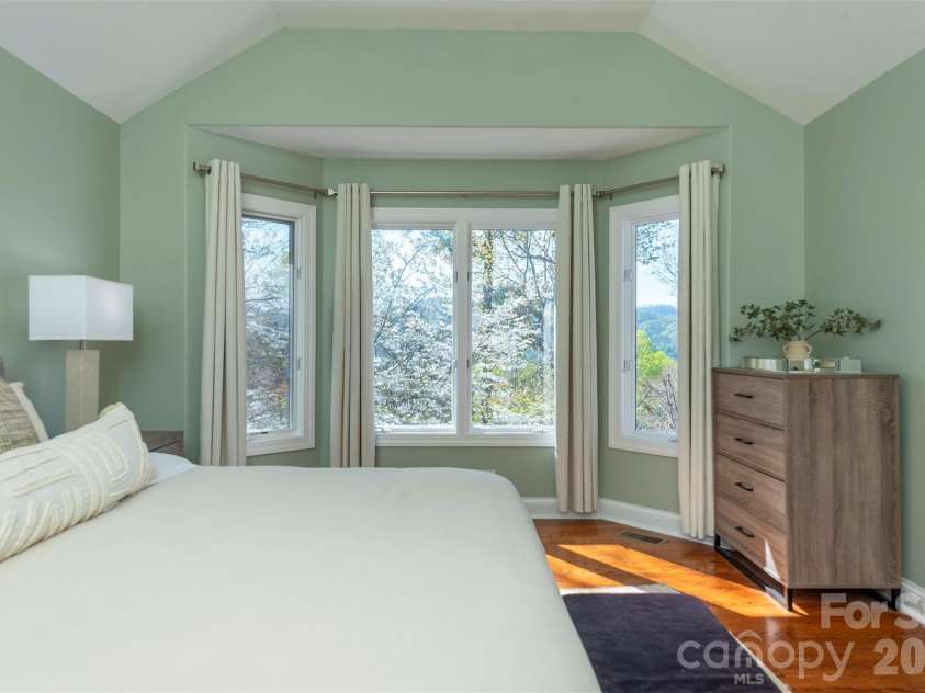 11 High Meadow Drive, Weaverville, NC 28787.  MLS# CAR4369985, YatesRealty ID 13035. Master Bedroom Views