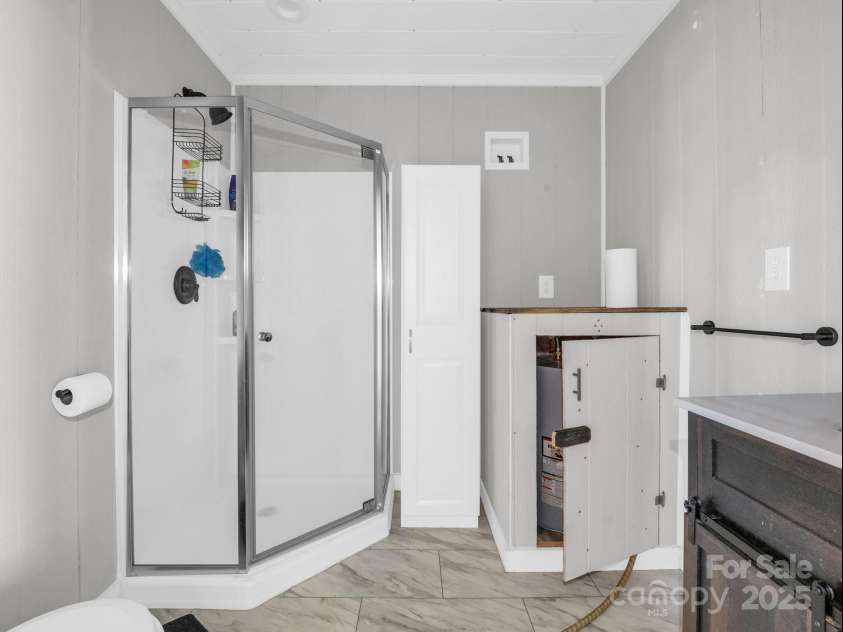 718 Winn Road, Mooresboro, NC 28114.  MLS# CAR4223091, YatesRealty ID 1304. Bathroom in partial built structure