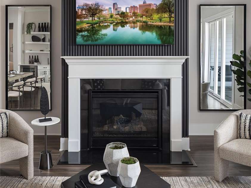 5321 Mint Harbor Way, Charlotte, NC 28269.  MLS# CAR4304757, YatesRealty ID 13042. Photo not of actual home- Living Room