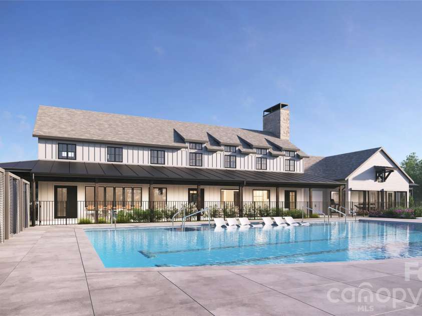 5107 Mint Harbor Way, Charlotte, NC 28269.  MLS# CAR4326148, YatesRealty ID 13045. Resort-style amenity center featuring a pool with cabanas, pickleball and tennis courts, a state-of-the-art fitness center, and a beautifully designed clubhouse for recreation and gatherings.