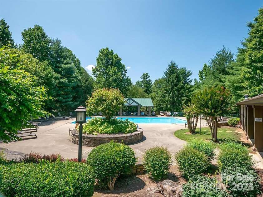 603 Fox Den Court, Hendersonville, NC 28792.  MLS# CAR4208774, YatesRealty ID 13046. Heated Pool with Swimming Lanes