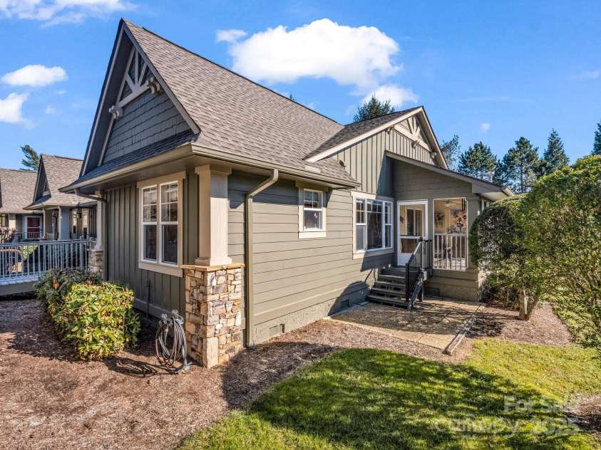 603 Fox Den Court, Hendersonville, NC 28792.  MLS# CAR4208774, YatesRealty ID 13046. Screened in Back Porch