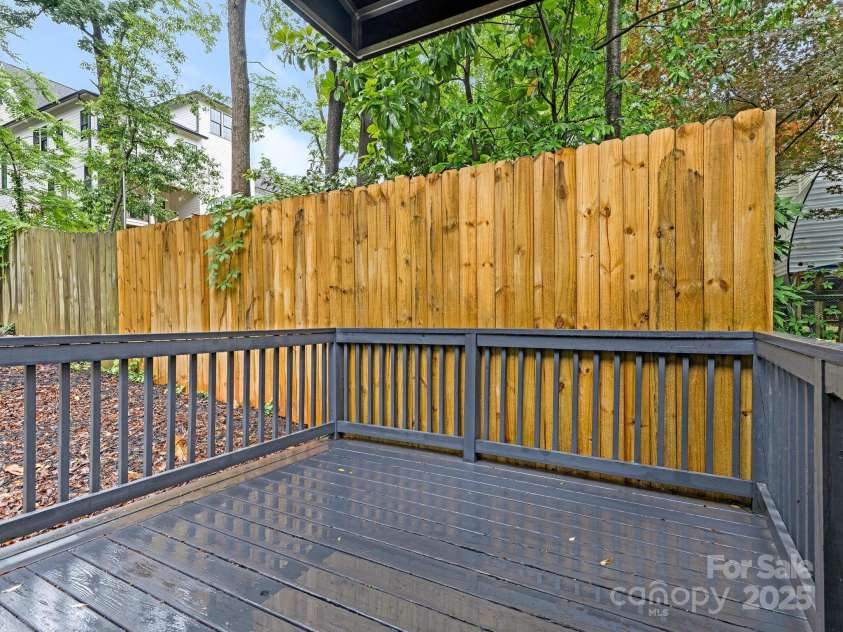 716 Ellsworth Road, Charlotte, NC 28211.  MLS# CAR4253231, YatesRealty ID 13051. Rear Deck