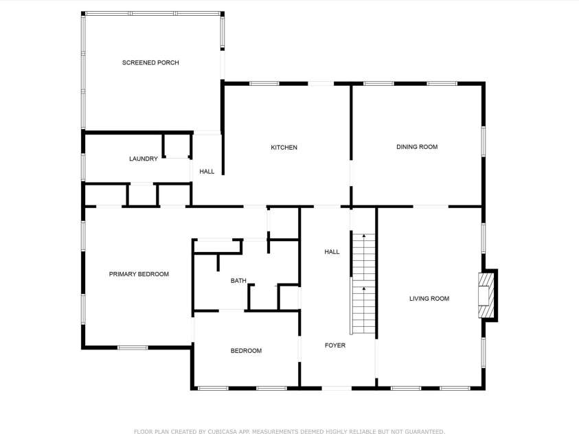 112 Blanton Road, Morganton, NC 28655.  MLS# CAR4201084, YatesRealty ID 13053. Main Level floor plan