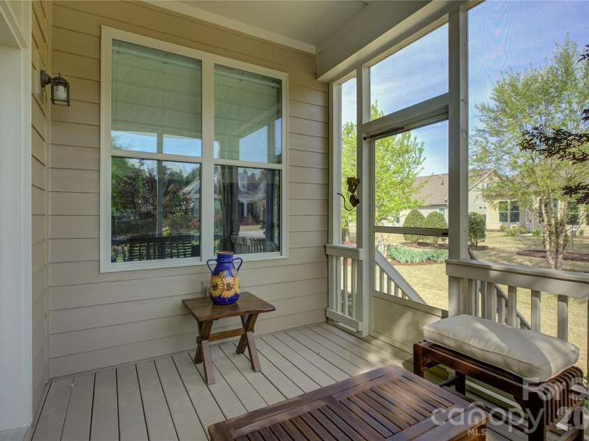 14802 Creeks Edge Drive, Charlotte, NC 28278.  MLS# CAR4356653, YatesRealty ID 13063. Screened-in back deck