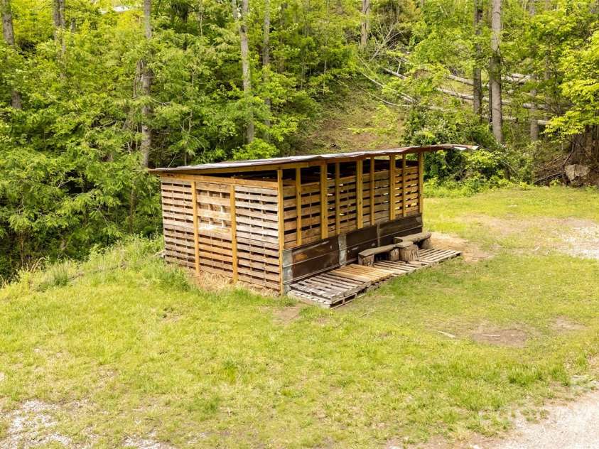 81 Amsoil Drive, Bakersville, NC 28705.  MLS# CAR4258411, YatesRealty ID 13066. Goat House
