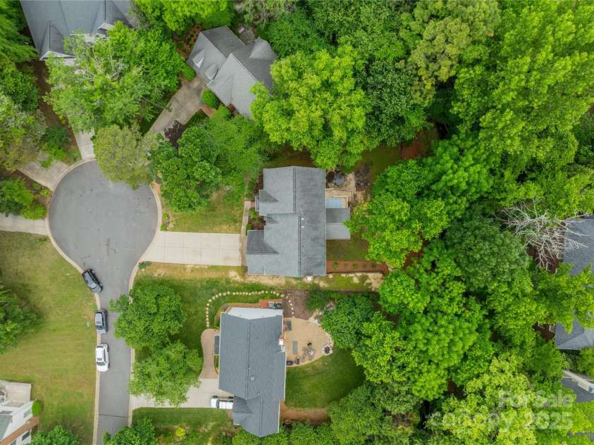 2907 Notchview Court, Charlotte, NC 28210.  MLS# CAR4257464, YatesRealty ID 13068. Aerial