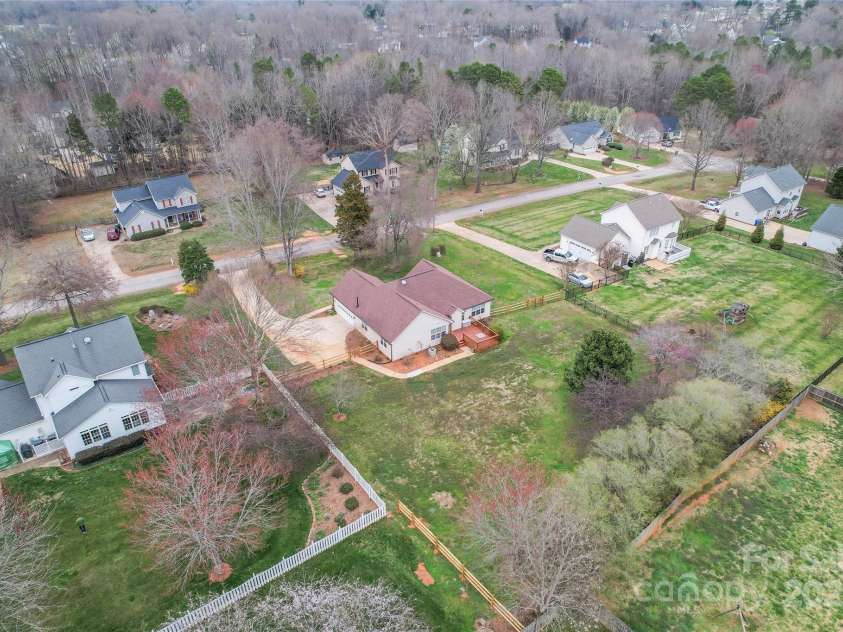 1278 Gracebrook Drive, Salisbury, NC 28147.  MLS# CAR4234224, YatesRealty ID 13077. Ariel before everything bloomed