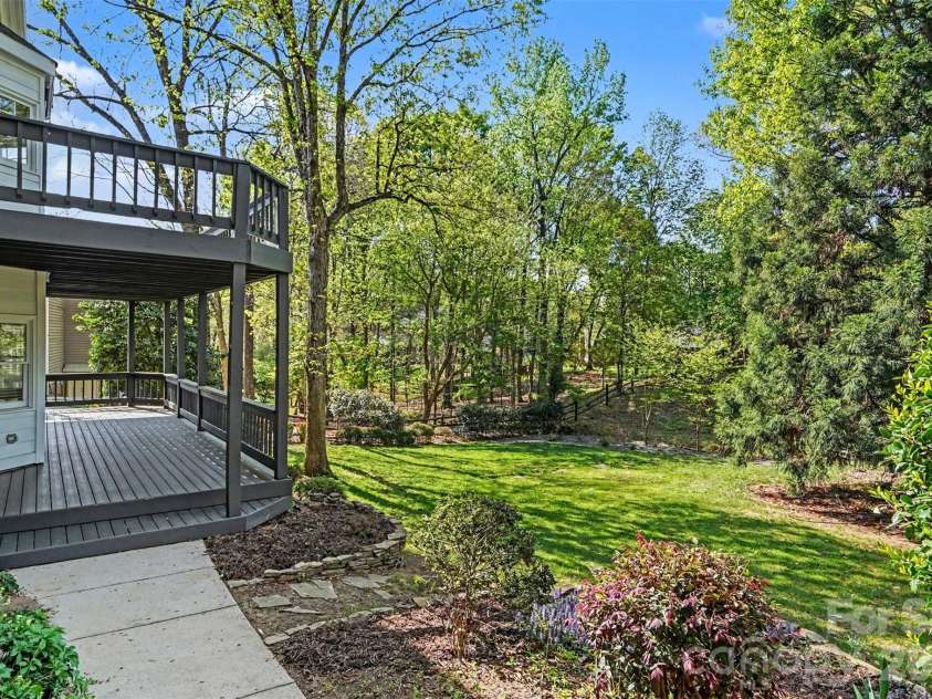 1941 Kilmonack Lane, Charlotte, NC 28270.  MLS# CAR4363894, YatesRealty ID 13079. Backyard