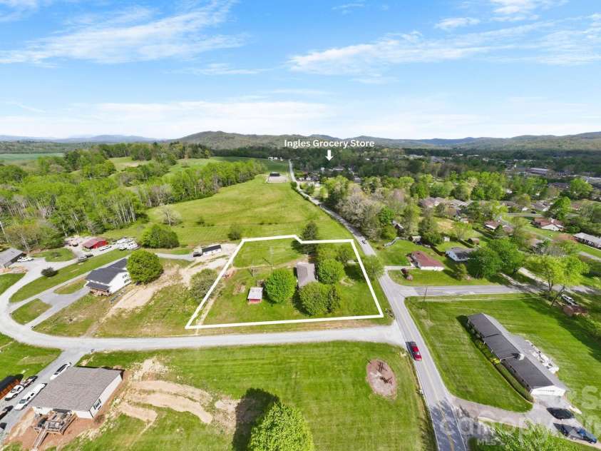 343 Brickyard Road, Etowah, NC 28729.  MLS# CAR4369195, YatesRealty ID 13084. Another aerial photo 