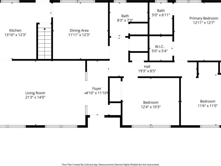 343 Brickyard Road, Etowah, NC 28729.  MLS# CAR4369195, YatesRealty ID 13084. Main level floor plan 