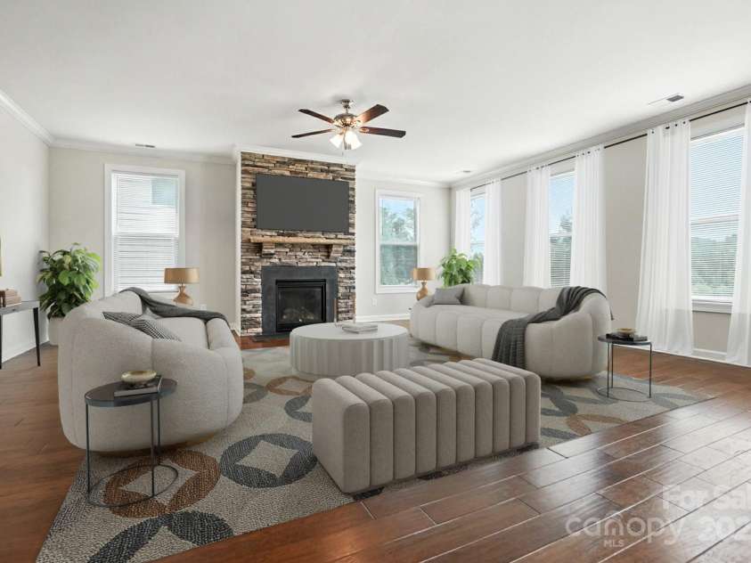 1281 Arges River Drive, Fort Mill, SC 29715.  MLS# CAR4274033, YatesRealty ID 13085. Virtually staged.