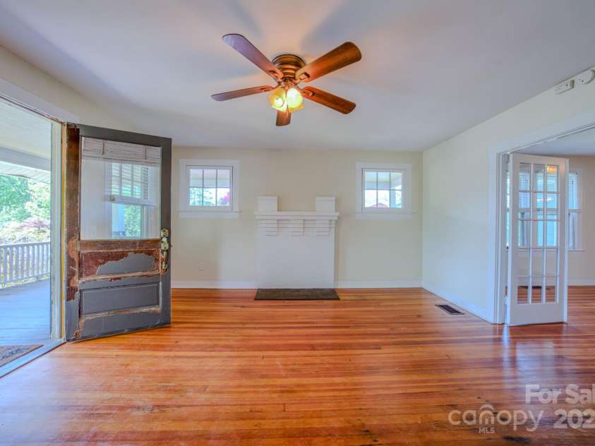 51 Old Nc 20 Highway, Asheville, NC 28806.  MLS# CAR4259014, YatesRealty ID 13089. Original heart of pine wood floors