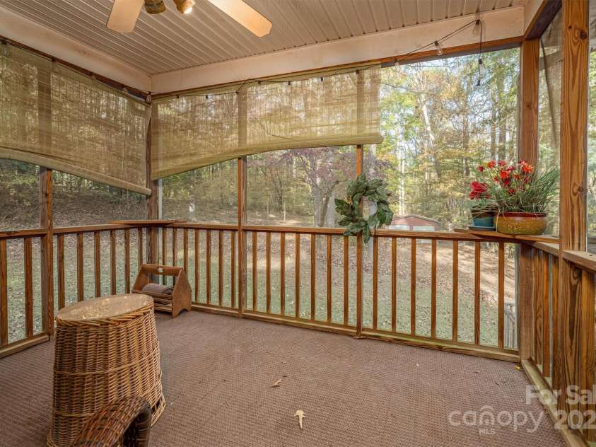 480 Ingleside Farm Road, Iron Station, NC 28080.  MLS# CAR4252019, YatesRealty ID 13093. Screened Porch