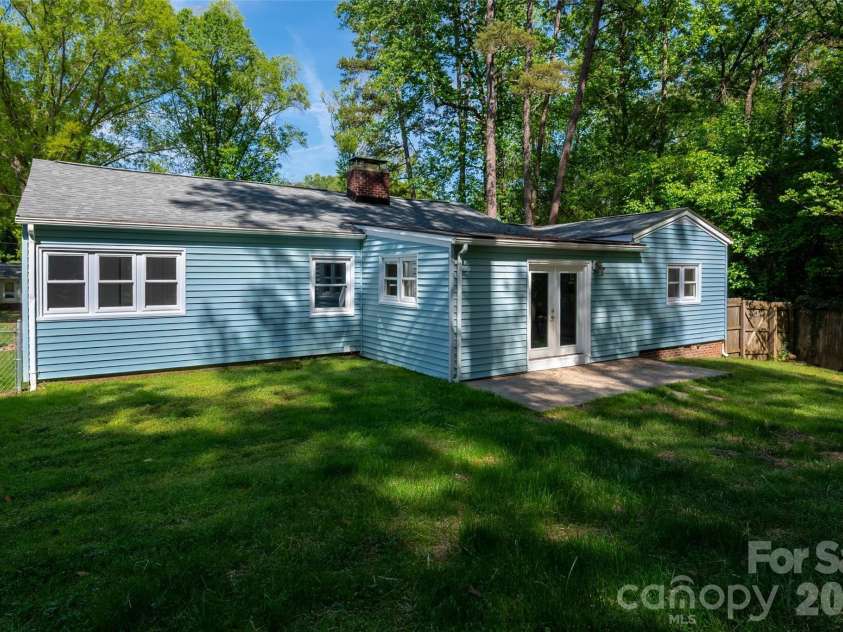782 Ideal Drive, Concord, NC 28025.  MLS# CAR4370544, YatesRealty ID 13093. Rear view of home.