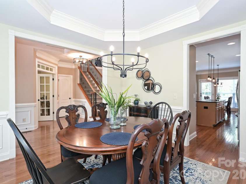 4533 Fox Ridge Lane, Indian Land, SC 29707.  MLS# CAR4349736, YatesRealty ID 13095. New light in Dining room
