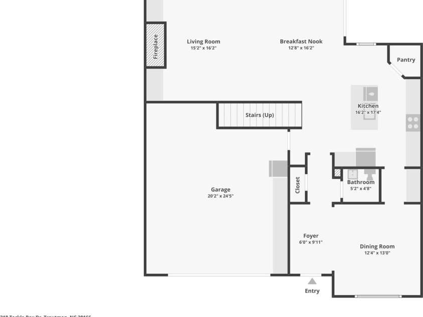 218 Tackle Box Drive, Troutman, NC 28166.  MLS# CAR4250320, YatesRealty ID 13121. 