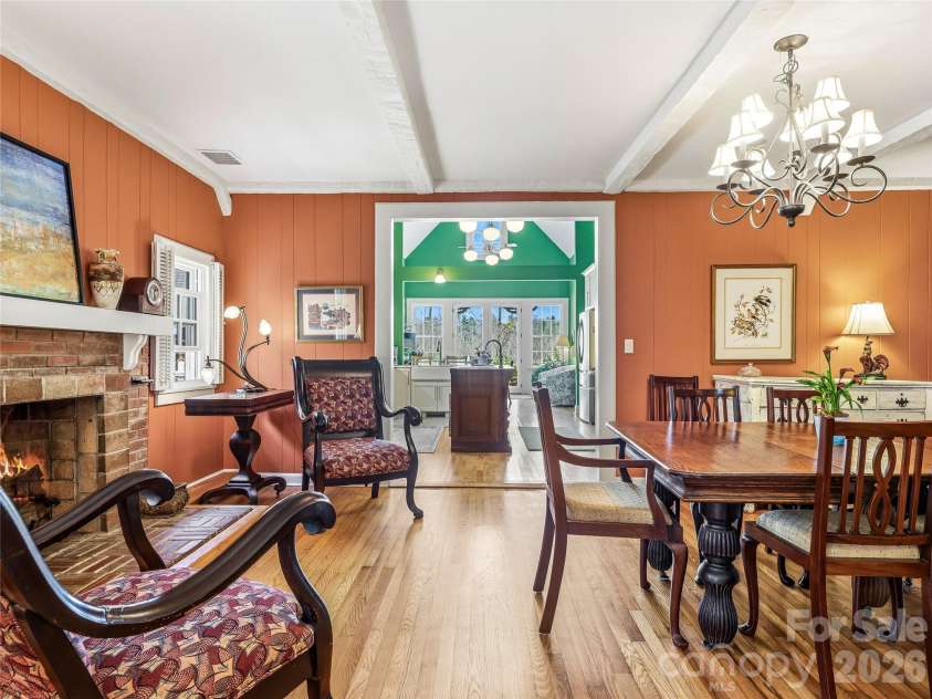 90 Woody Farm Drive, Pisgah Forest, NC 28768.  MLS# CAR4325513, YatesRealty ID 13127. Dining Room