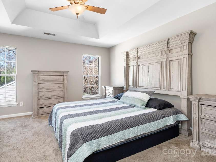 12419 Swan Wings Place, Huntersville, NC 28078.  MLS# CAR4235725, YatesRealty ID 13135. Roomy Primary Bedroom with natural light!