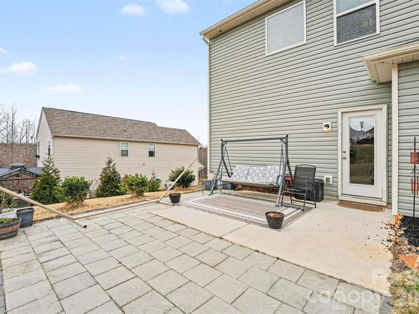 705 Wilshire Drive, Albemarle, NC 28001.  MLS# CAR4351237, YatesRealty ID 13136. Backyard patio