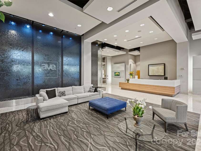 210 Church Street, Charlotte, NC 28202.  MLS# CAR4254825, YatesRealty ID 1314. Lobby with 24/7 Concierge