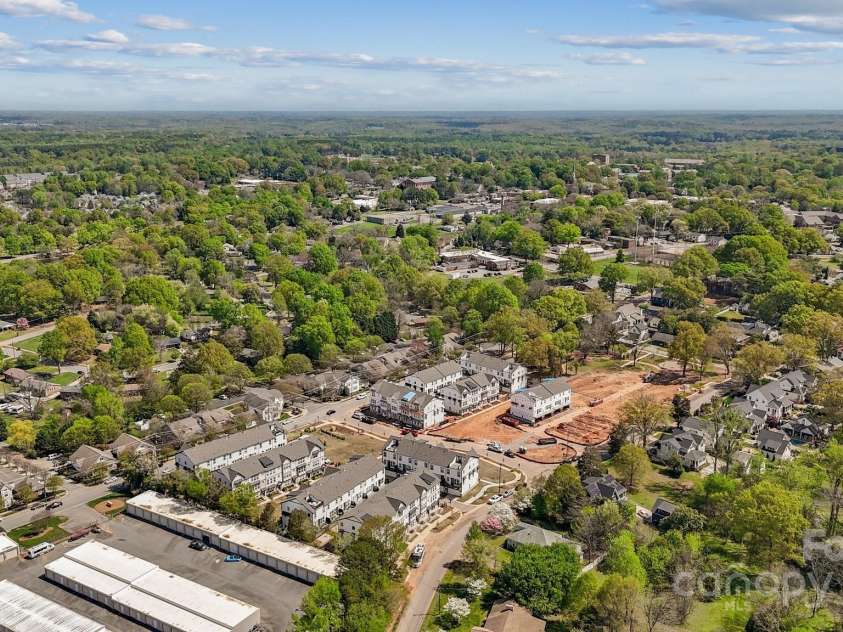 316 Catawba Avenue, Davidson, NC 28036.  MLS# CAR4259081, YatesRealty ID 13143. Parkside Commons Community Aerial View
