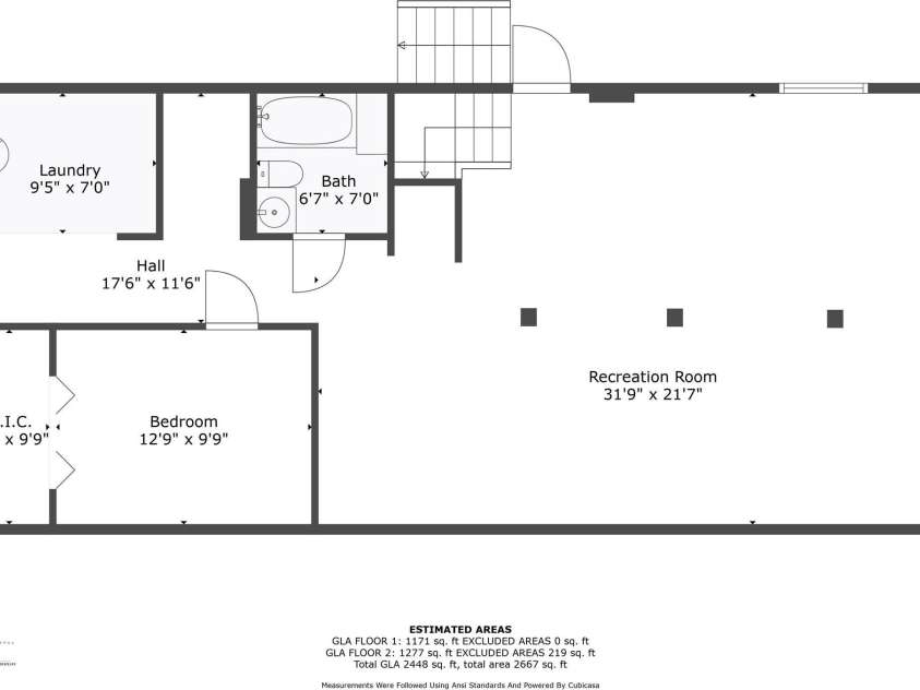 131 Little Forest Lane, Statesville, NC 28625.  MLS# CAR4252416, YatesRealty ID 13159. Basement Floor Plan