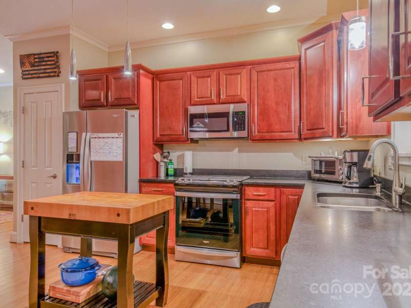 262 Erwin Hills Road, Asheville, NC 28806.  MLS# CAR4255578, YatesRealty ID 13166. Kitchen island conveys