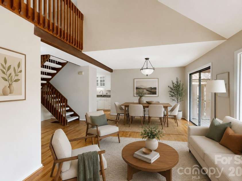 25 Village Drive, Asheville, NC 28803.  MLS# CAR4403144, YatesRealty ID 13171. Virtually staged