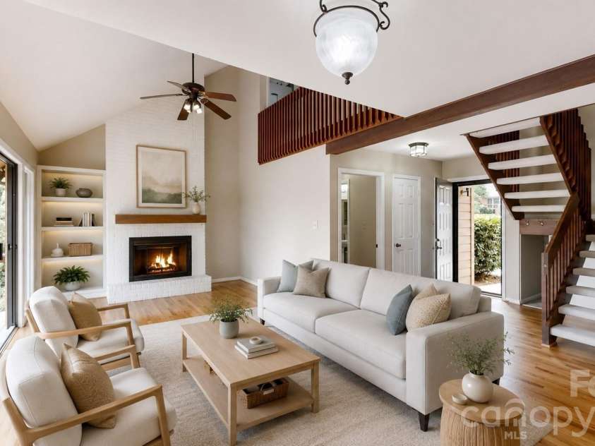 25 Village Drive, Asheville, NC 28803.  MLS# CAR4403144, YatesRealty ID 13171. Virtually staged
