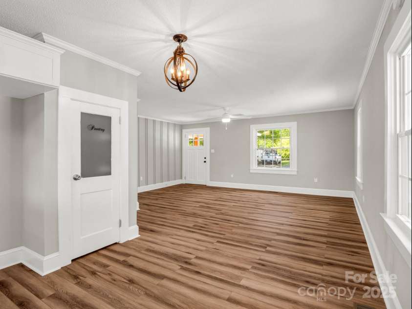 411 Sycamore Street, Lincolnton, NC 28092.  MLS# CAR4257248, YatesRealty ID 13199. From kitchen to front- pantry