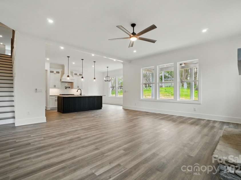 149 Shady Cove Road, Troutman, NC 28166.  MLS# CAR4252387, YatesRealty ID 13223. Open concept kitchen & living