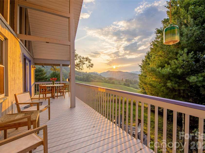 348 Dandelion Lane, Burnsville, NC 28714.  MLS# CAR4340112, YatesRealty ID 13223. Covered Deck area 