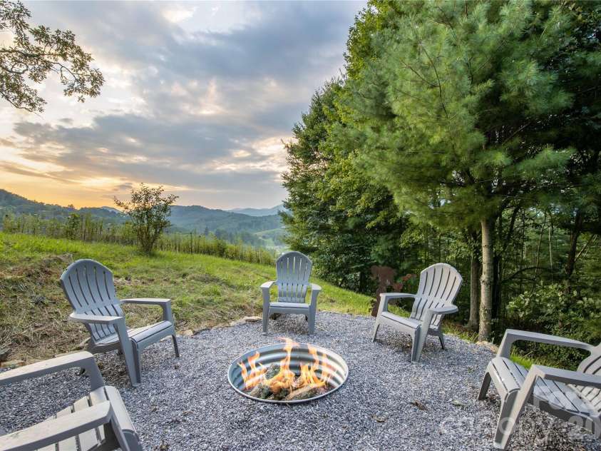 348 Dandelion Lane, Burnsville, NC 28714.  MLS# CAR4340112, YatesRealty ID 13223. Fire-Pit area 