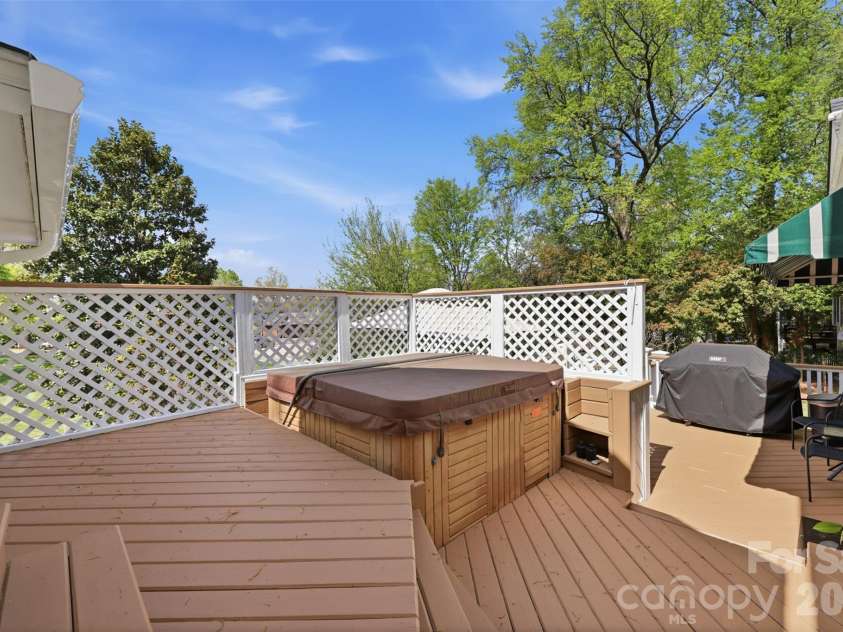 8 Vance Street, Lexington, NC 27292.  MLS# CAR4369214, YatesRealty ID 13224. Multi-level deck with hot tub