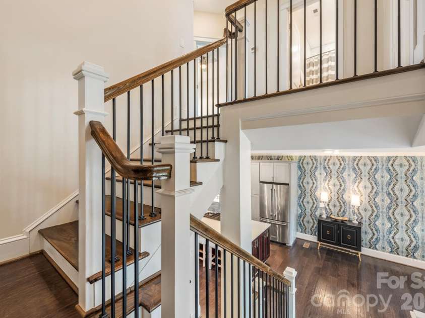 541 Griffith Village Lane, Davidson, NC 28036.  MLS# CAR4346354, YatesRealty ID 13227. Stair case