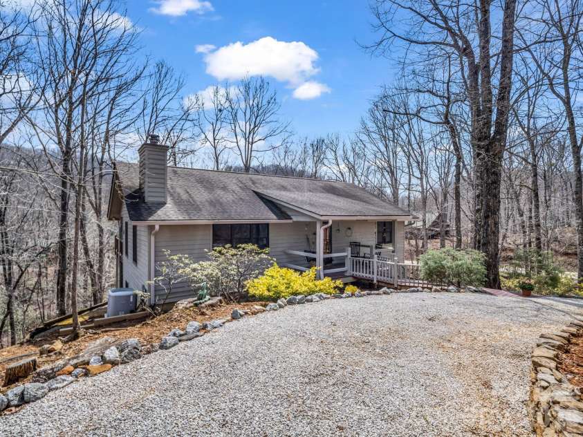 780 Rixhaven Drive, Saluda, NC 28773.  MLS# CAR4360705, YatesRealty ID 13231. Nestled in the trees