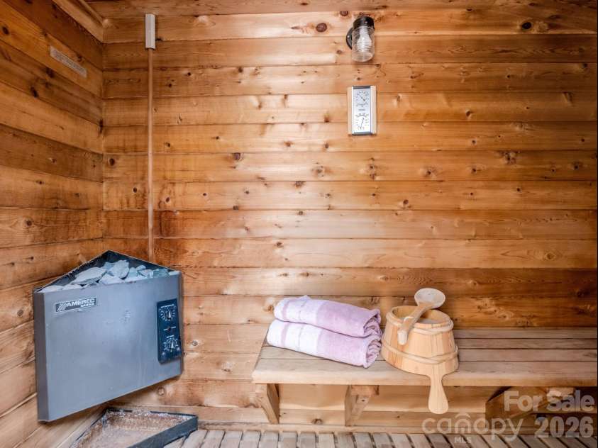 780 Rixhaven Drive, Saluda, NC 28773.  MLS# CAR4360705, YatesRealty ID 13231. Sauna - relax and enjoy