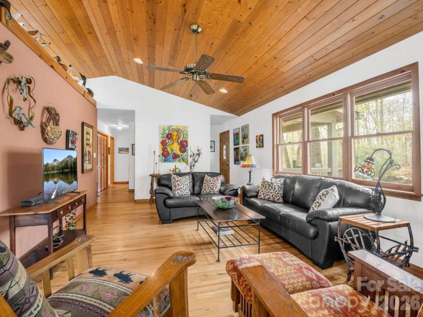 780 Rixhaven Drive, Saluda, NC 28773.  MLS# CAR4360705, YatesRealty ID 13231. Warm and Inviting