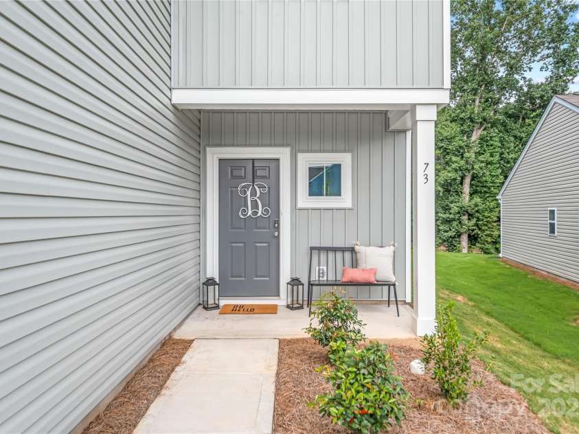 73 Sweet Peach Lane, Peachland, NC 28133.  MLS# CAR4210492, YatesRealty ID 13240. Covered Front Porch