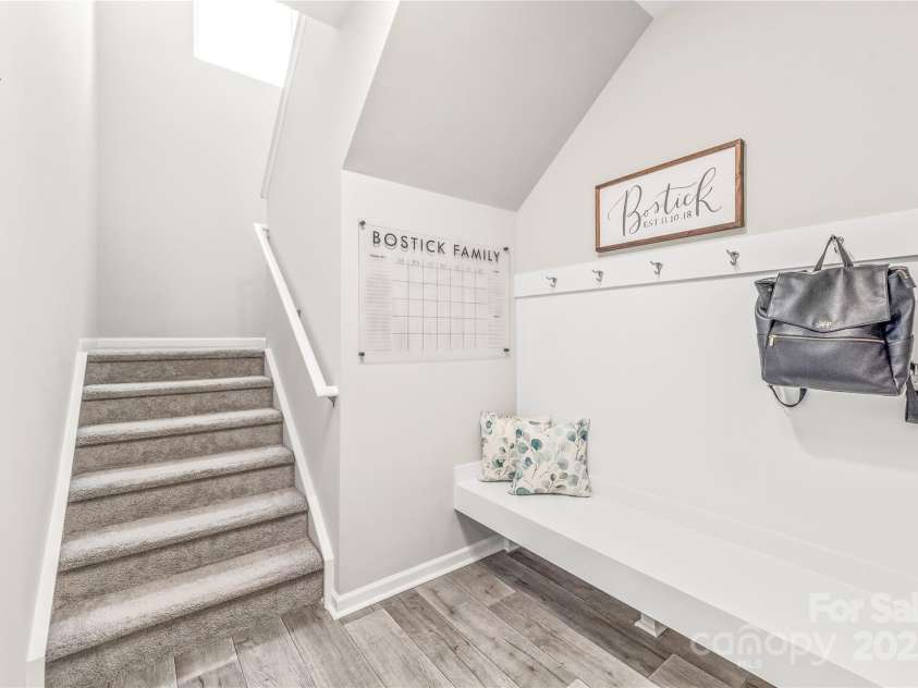 73 Sweet Peach Lane, Peachland, NC 28133.  MLS# CAR4210492, YatesRealty ID 13240. Drop Zone Area Off Garage